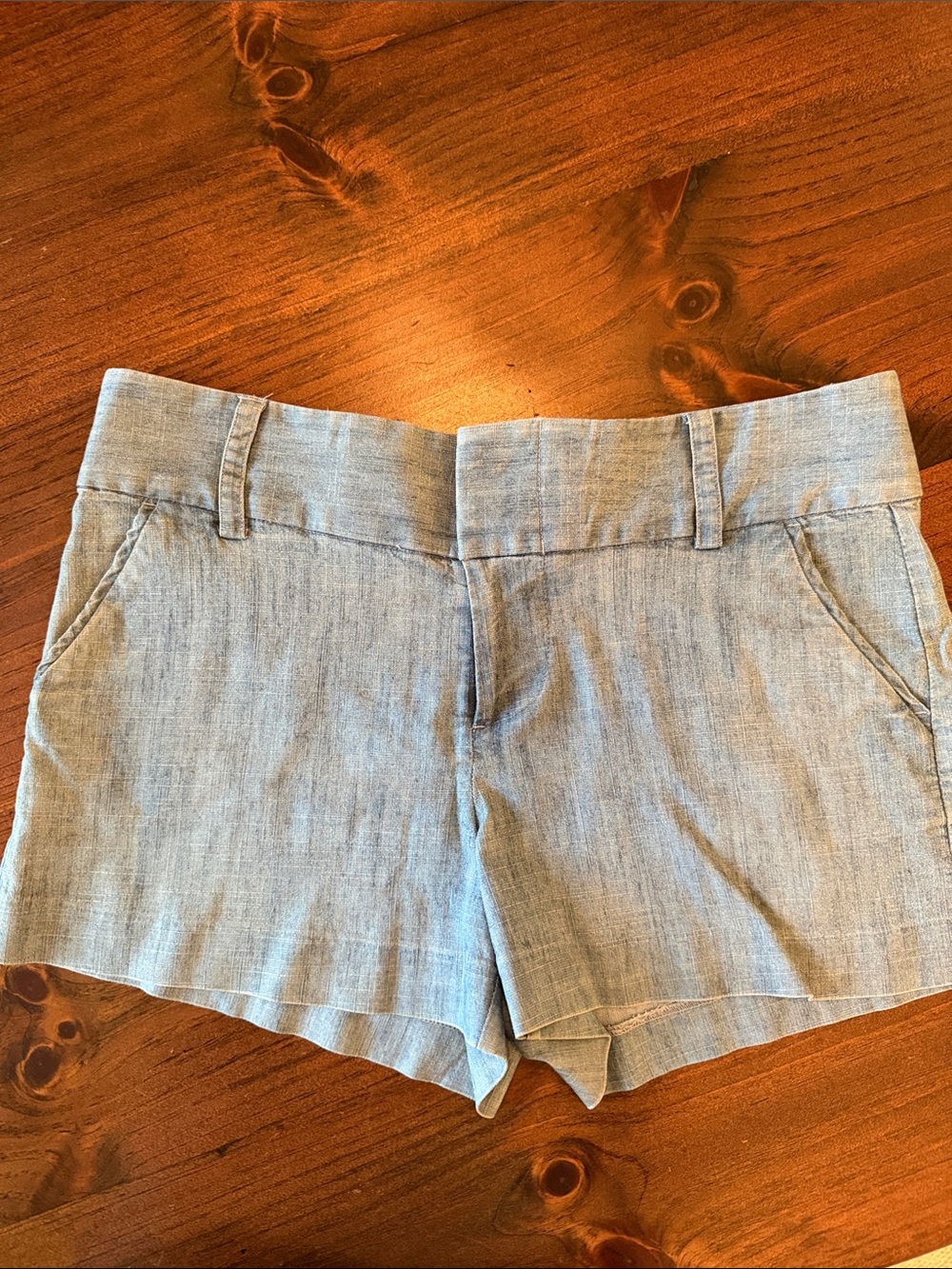 Alice + Olivia Light Blue Denim-Style Women's Shorts